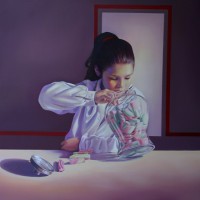bambina caramelle cena
