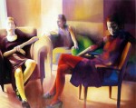 donne salotto noia